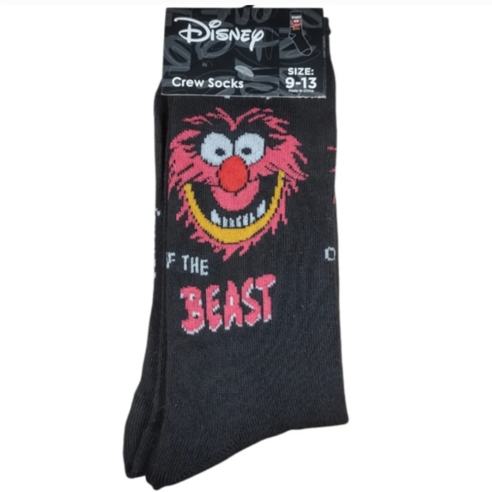Disney Muppets Animal Crew Socks Unisex Novelty